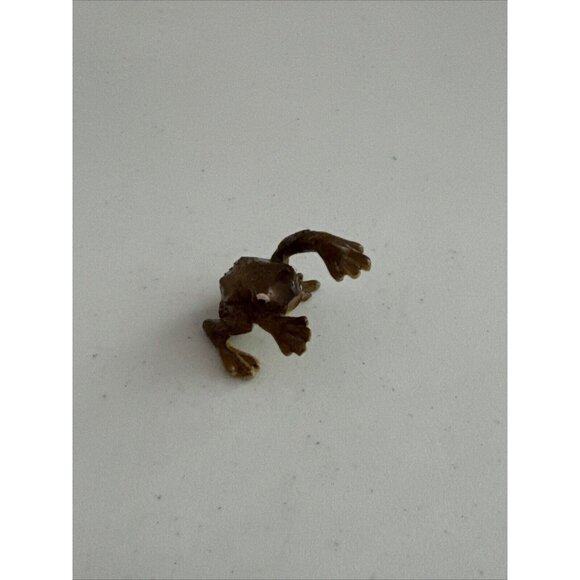 Vintage 12 Frog Figurines Set Neil, Mexico, Swarovski, Gold Gilt Toothpick, Russ - Picture 15 of 16